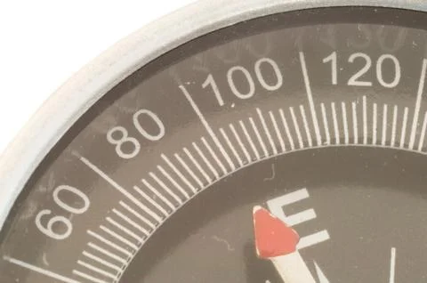Macro details of compass in studio Stock Photos