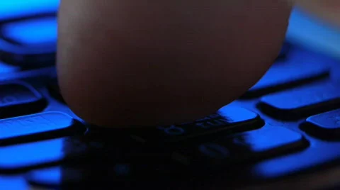 Macro of dialing a cell phones.Sequence Stock Footage