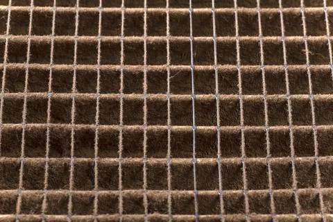 Macro of Dirty Air Filter Stock Photos