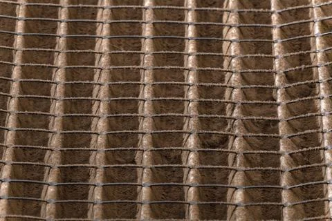 Macro of Dirty Air Filter Foto stock