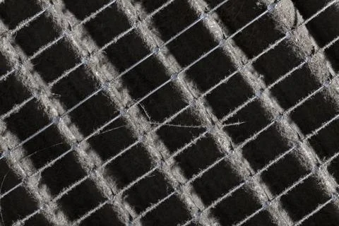 Macro of Dirty Air Filter Stock Photos