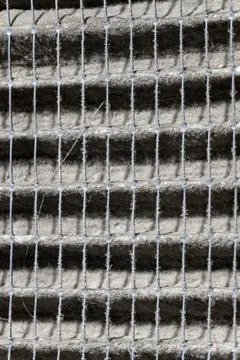 Macro of Dirty Air Filter Stock Photos