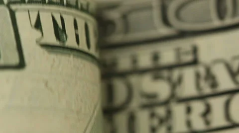 Macro Dollars Stock Footage 31660885