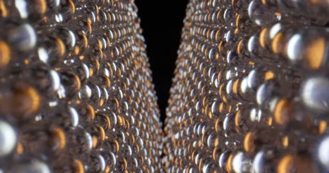 Macro dolly shot of LED light panel. Close up view of yellow and white diode Stock Footage 169784001