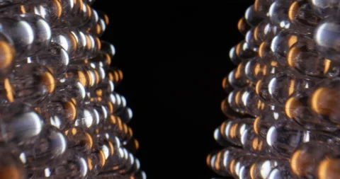 Macro dolly shot of LED light panel. Close up view of yellow and white diode Stock Footage 170322551