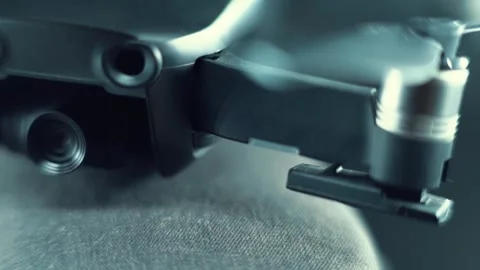 Macro Drone Camera Lens on a stabilizer, propellers and sensors, hyper Video stock 291767144
