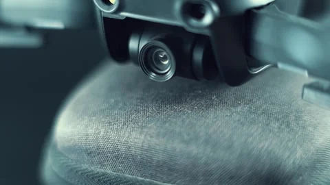 Macro Drone Camera Lens on a stabilizer and sensors, hyper close up, Video stock 291769184