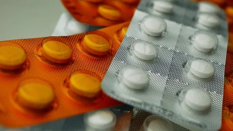 Macro drug close up pan Stock-Footage 111849858
