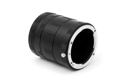Macro extension rings Foto stock