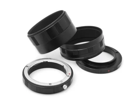 Macro extension rings Stock Photos
