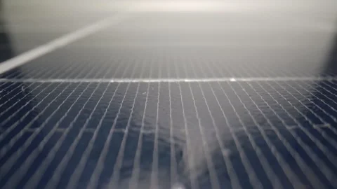 Macro extreme close up of solar panel texture Stock Footage 143984295