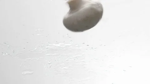 Macro falling mushroom Video stock 70059291