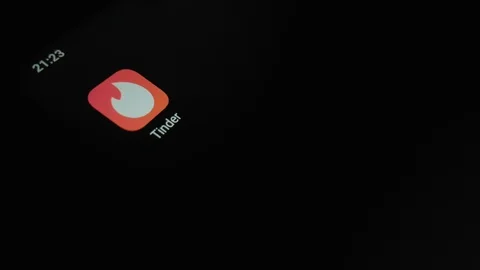 Macro Of A Finger Touching Tinder App On A Smartphone  Usa 2019 Stock Footage 122769466