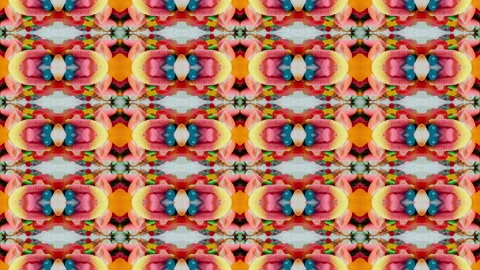 Macro fly-through footage of jelly sweets abstract pattern Video stock 138119683