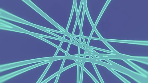 Macro focus turquoise fluid network on purple background animation 스톡 동영상 346159395