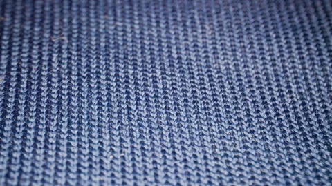 Macro footage of Blue Elastic Fabric texture. Stock Footage 326029655