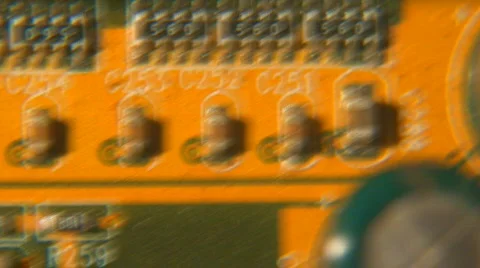 Macro Footage Computer Circuit Boards 1 Vídeos de archivo 108067