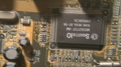 Macro Footage Computer Circuit Boards 10 Stock Footage 108081