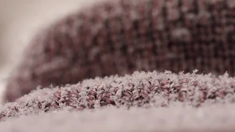 Macro footage of snowflakes Stock Footage 234142160