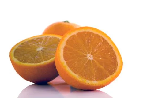 Macro form orange fruit Stock Photos