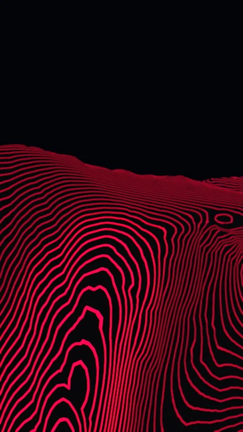 Macro Glide Across Dark Cybernetic Spiral Core, Vertical Video 9:16 4K Stock Footage 336745653