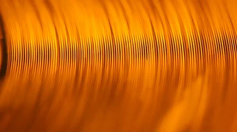 Macro of golden LP record, HD 1080p Stock Footage 35567905