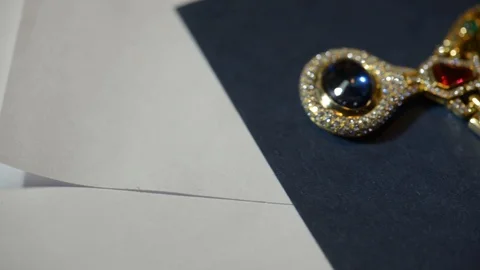 Macro of a goldsmith cutting and filing the steel to make a ring. Concept Stock Footage 120005730