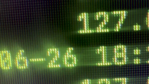 Macro Green LED Server RGB Screen Display Stock Footage 340565583