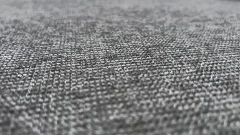 Macro Grey Texture Of Sofa Fabric, Slider Shot Stock Footage 252154473