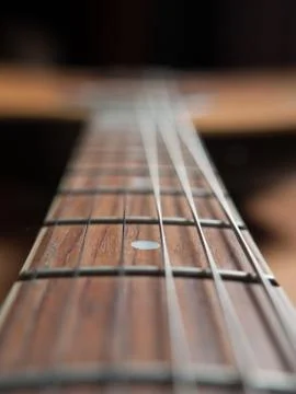 Macro Guitar Strings Stock Photos