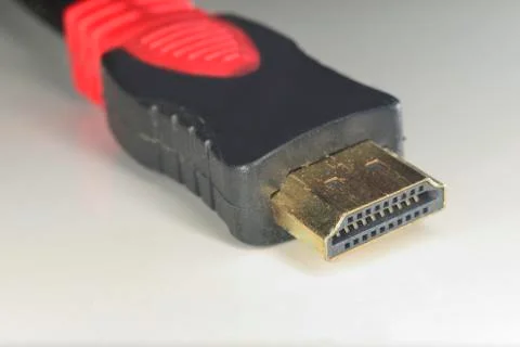Macro hdmi connector Stock Photos
