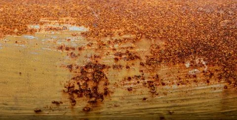 Macro of heavy industrial rust texture 스톡 사진