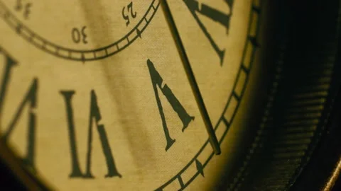Macro - Hyperlapse Of A Clock Stock Footage 234156340