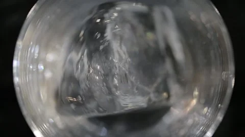 Macro ice in a glass Stock-Footage 50165562