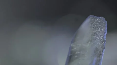 Macro Ice Melting Timelapce Stockbeeldmateriaal 44643508