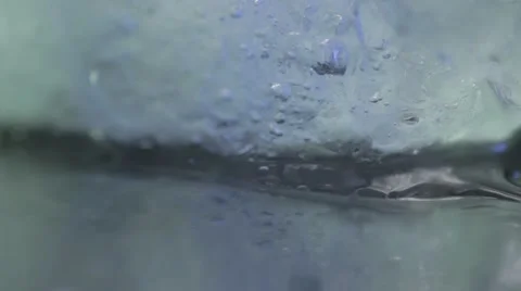 Macro Ice Melting Timelapce Stockbeeldmateriaal 44643513