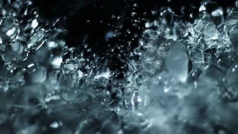 Macro Ice Shatter Background Cinemagraph Video stock 142890628