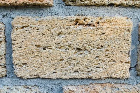 Macro image of gray brick Stock Photos