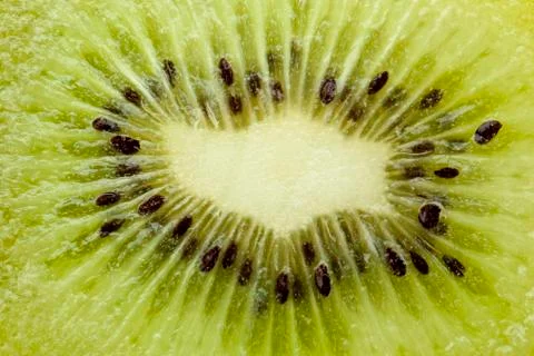 Macro image of kiwi Stock Photos