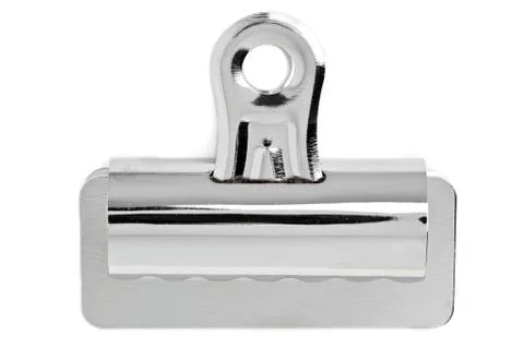 Macro image of a paper clip Stock Photos
