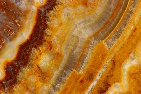 The macro image of the polished natural marble stone Onyx. Stock Photos