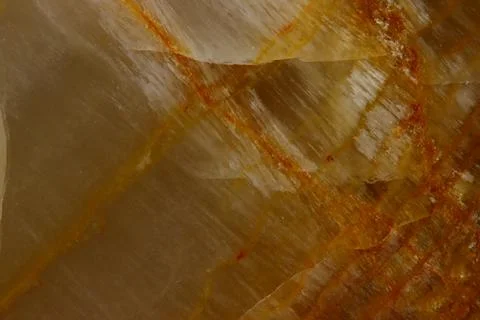 The macro image of the polished natural marble stone Onyx. Stock Photos