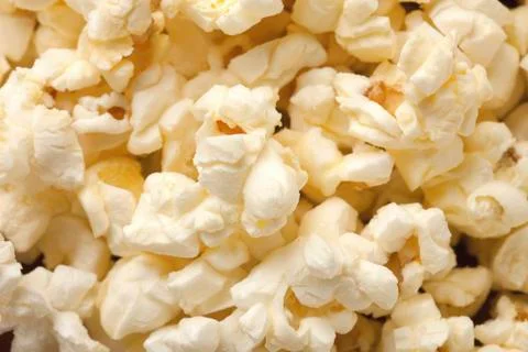 Macro image of pop corn Stock Photos