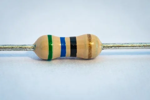 Macro image of a resistor for electronics Stock-Fotos