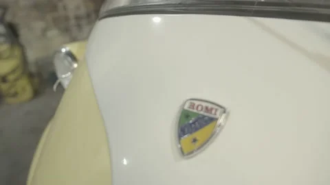 Macro image of a Romi-Isetta Stock Footage 136137182