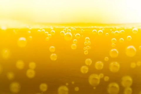 Macro Image of Sparkling Fizzy Bubbles Stock Photos