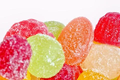 Macro image of spice gumdrops Stock Photos