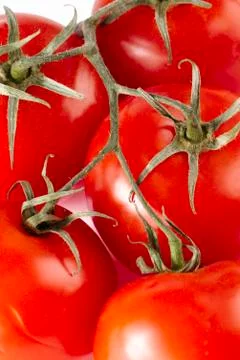 Macro image of tomatoes Stock Photos