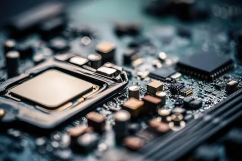 Macro industrial tech 스톡 사진