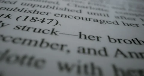 Macro Inside Book, Jane Eyre Vidéo 129571675